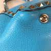 Valentino Small Grained Calfskin Rockstud Trapeze Satchel Secondhand