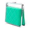 Chanel CC Quilted Lambskin Metal Bar Convertible Clutch Secondhand