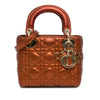 Dior Mini Metallic Calfskin Cannage Lady Dior Secondhand