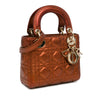 Dior Mini Metallic Calfskin Cannage Lady Dior Secondhand