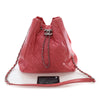 Chanel Shiny Calfskin Drawstring Bucket Ba Secondhand