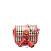 Burberry Mini Haymarket Check Coated Canvas Tassel Crossbody Secondhand