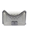 Chanel Small Quilted Metallic Caviar Boy Flap Secondhand