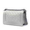 Chanel Small Quilted Metallic Caviar Boy Flap Secondhand