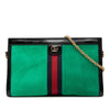 Gucci Medium Suede Web Ophidia Chain Crossbody Secondhand