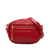 Quilted Leather C Charm Crossbody Bag - '10s Second-hand