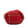 Quilted Leather C Charm Crossbody Bag - '10s Second-hand