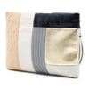 Chanel Large Quilted Lambskin Colorblock Patchwork O Case Clutch Secondhand