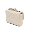 Secondhand Chanel Mini Chevron Lambskin Card Holder Chain Belt Bag