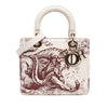 Dior Medium Smooth Calfskin Embroidered Beaded Toile de Jouy Lady Dior Secondhand
