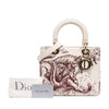 Dior Medium Smooth Calfskin Embroidered Beaded Toile de Jouy Lady Dior Secondhand