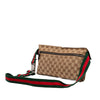 Gucci GG Canvas Web Double Pocket Belt Bag Secondhand