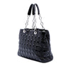 Dior Large Patent Cannage Lady Dior Soft Shopping Tote Secondhand