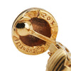 Chanel Gold Plated CC Button Clip On Earrings Secondhand