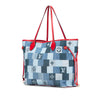 Louis Vuitton Monogram Denim Patchwork Neverfull MM Secondhand