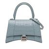 Secondhand Balenciaga Small Croc Embossed Hourglass Top Handle Bag