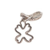 Chanel Sterling Silver Clover Charm Ring Secondhand