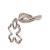 Chanel Sterling Silver Clover Charm Ring Secondhand