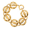 Chanel Gold Plated Quilted Chain Link Bracelet Secondhand