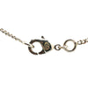 Secondhand Chanel Silver Plated CC Rhinestones Pendant Necklace