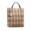 Vintage Check Canvas Tote Bag - '10s Second-hand