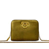 Ferragamo Metallic Leather Gancini Chain Crossbody Secondhand