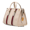 Gucci Medium Calfskin Web Bauletto Top Handle Bag Secondhand