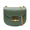 Celine Shiny Calfskin Triomphe Besace Clea Chain Crossbody Secondhand