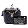 Chanel Mini Quilted Caviar Pearl On Top Vanity Case With Chain Secondhand