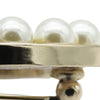 Chanel CC Gold Plated Faux Pearl and Rhinestones Brooch Secondhand