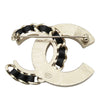 Chanel CC Gold Plated Faux Pearl and Rhinestones Brooch Secondhand