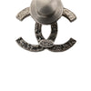 Chanel CC Brass and Strass Pin Brooch Secondhand