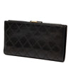 Chanel Quilted Lambskin Long French Purse Wallet Secondhand