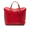 Gucci Guccissima Linea A Fold Over Satchel Secondhand