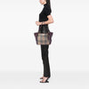 Burberry Small Haymarket Check Coated Canvas and Calfskin Canterbury Tote Secondhand