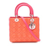 Dior Medium Bicolor Lambskin Cannage Lady Dior Secondhand