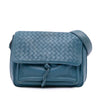 Bottega Veneta Intrecciato Trimmed Nappa Flap Crossbody Secondhand