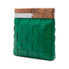 Bottega Veneta Lambskin Maxi Intrecciato The Snap Clutch Secondhand