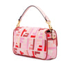 Fendi Zucca Embroidered Canvas Baguette Satchel Secondhand