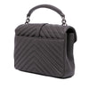Saint Laurent Medium Monogram Chevron Sheepskin College Satchel Secondhand