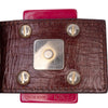 Fendi Zucchino Canvas Double Flap Chain Shoulder Bag Secondhand