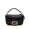 Fendi Mini Zucca Embossed Leather Baguette Satchel Secondhand