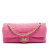 Chanel Croc Quilted Jersey Reissue 2.55 East West Double Flap Secondhand