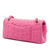 Chanel Croc Quilted Jersey Reissue 2.55 East West Double Flap Secondhand