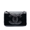 Chanel CC Patent Strass Embellished Wallet On Chain Secondhand