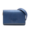 Prada Saffiano Lux Metal Bar Chain Crossbody Secondhand