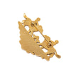 Hermès Gold Plated Enamel Children And Dogs Brooch Secondhand