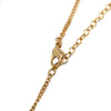 Dior Gold Plated Strass CD Logo Pendant Necklace Secondhand