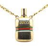 Gucci Gold Plated Perfume Bottle Pendant Necklace Secondhand