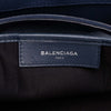Balenciaga Calfskin Perforated Navy Cabas Tote S Secondhand